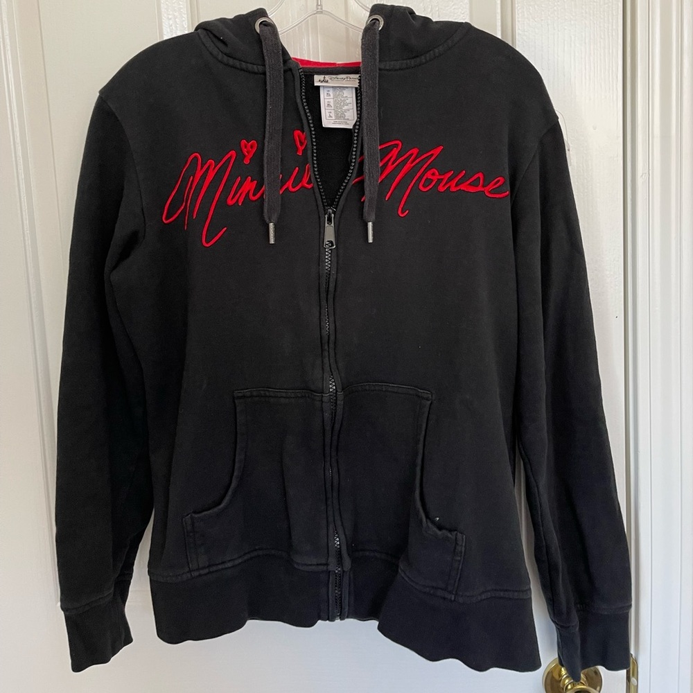 Disney Minnie Mouse Hooded Zip Up w/ Ears